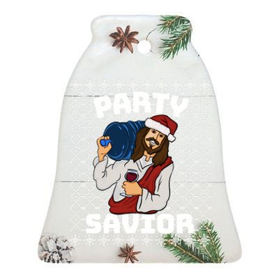 PARTY SAVIOR FUNNY Ceramic Bell Ornament