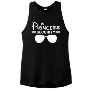 Princess Security Funny Birthday Halloween Party Design Ladies PosiCharge Tri-Blend Wicking Tank