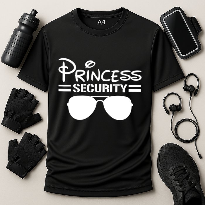 Princess Security Funny Birthday Halloween Party Design Cooling Performance Crew T-Shirt