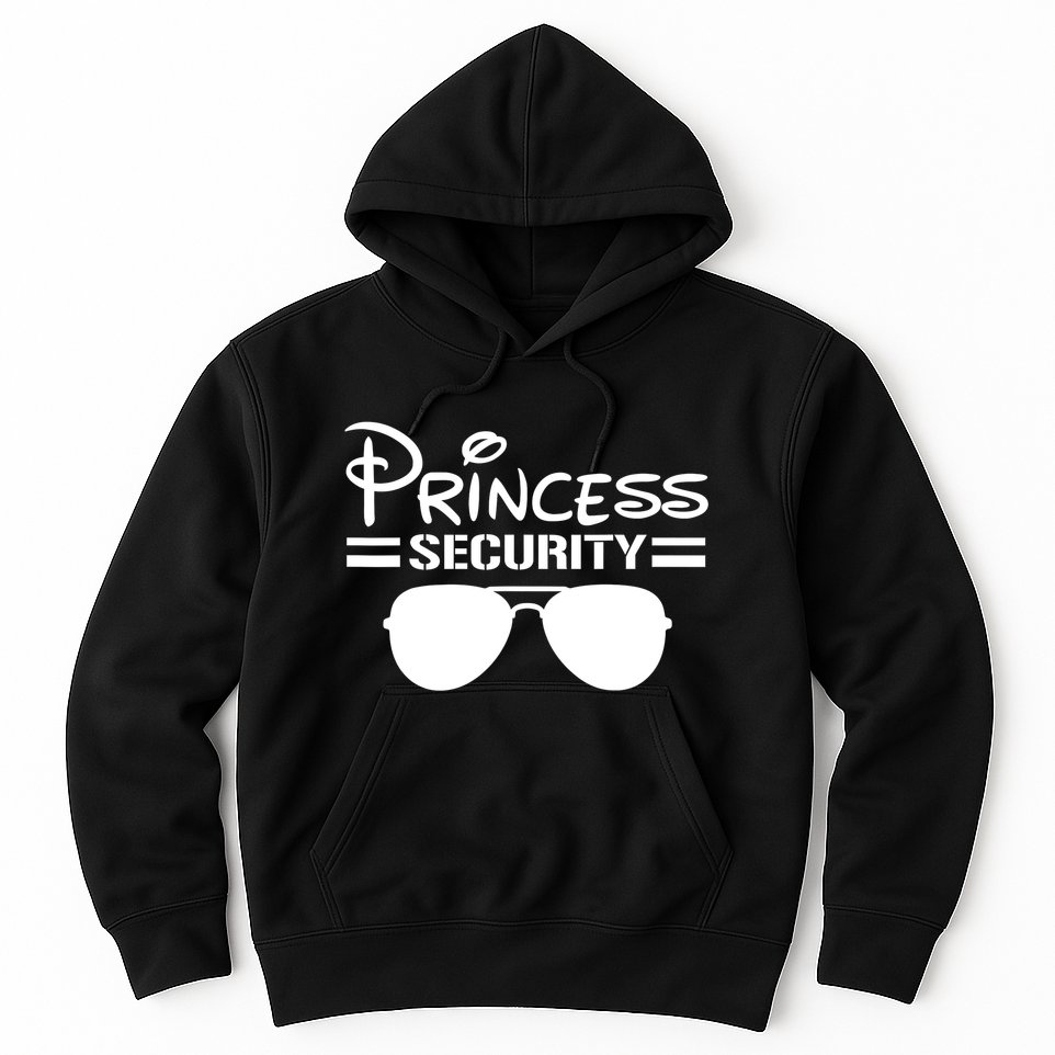 Princess Security Funny Birthday Halloween Party Design Hoodie