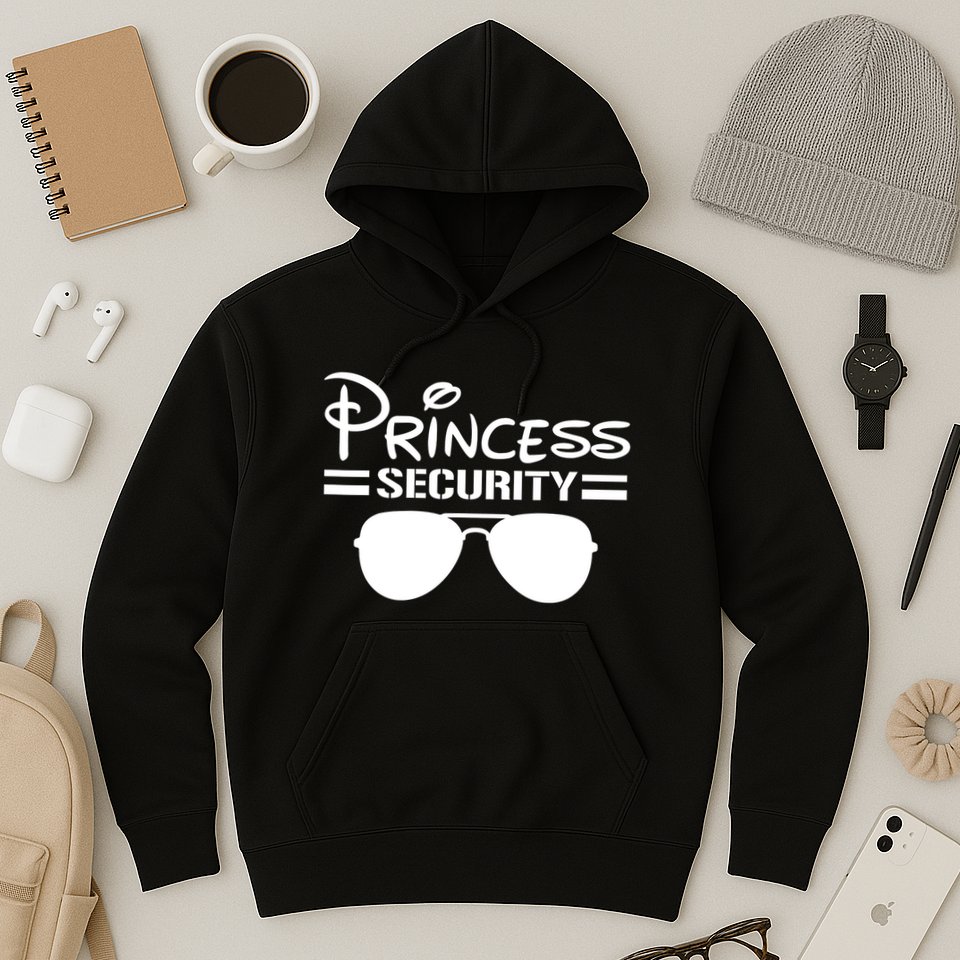 Princess Security Funny Birthday Halloween Party Design Hoodie
