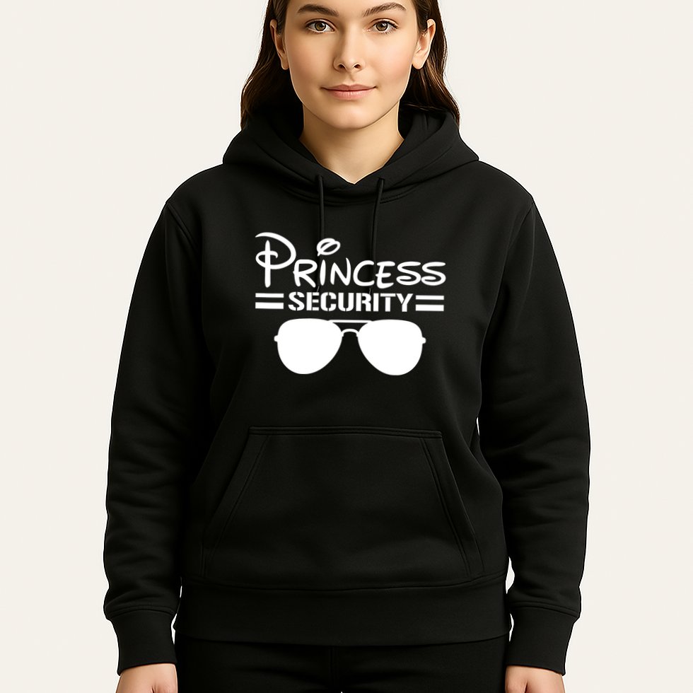 Princess Security Funny Birthday Halloween Party Design Hoodie