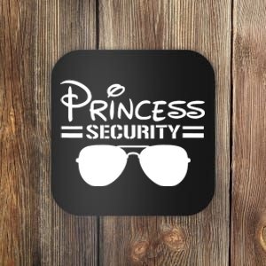 Princess Security Funny Birthday Halloween Party Design Coaster