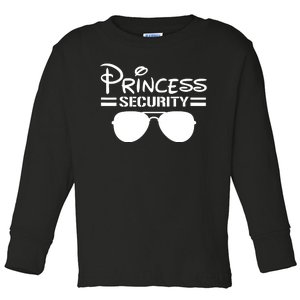 Princess Security Funny Birthday Halloween Party Design Toddler Long Sleeve Shirt