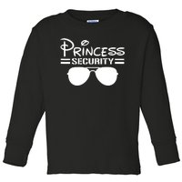 Princess Security Funny Birthday Halloween Party Design Toddler Long Sleeve Shirt