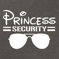 Princess Security Funny Birthday Halloween Party Design Cotton Canvas Backpack