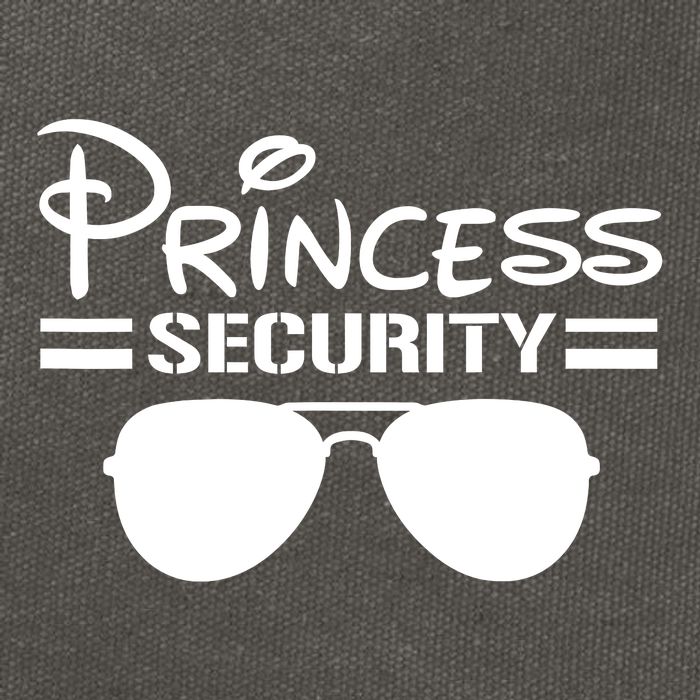 Princess Security Funny Birthday Halloween Party Design Cotton Canvas Backpack