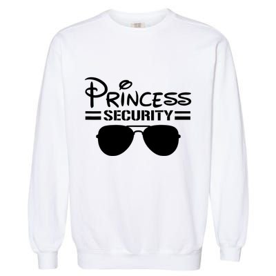Princess Security Funny Birthday Halloween Party Design Garment-Dyed Sweatshirt