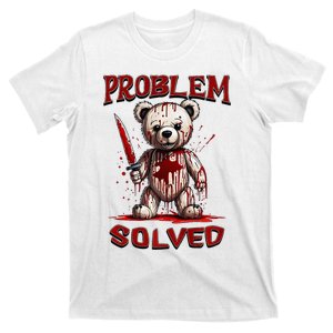 Problem Solved Funny Teddy Bear Halloween T-Shirt