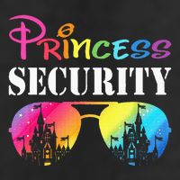 Princess Security Family Mom Dad Birthday 7 Panel Mesh Trucker Snapback Hat