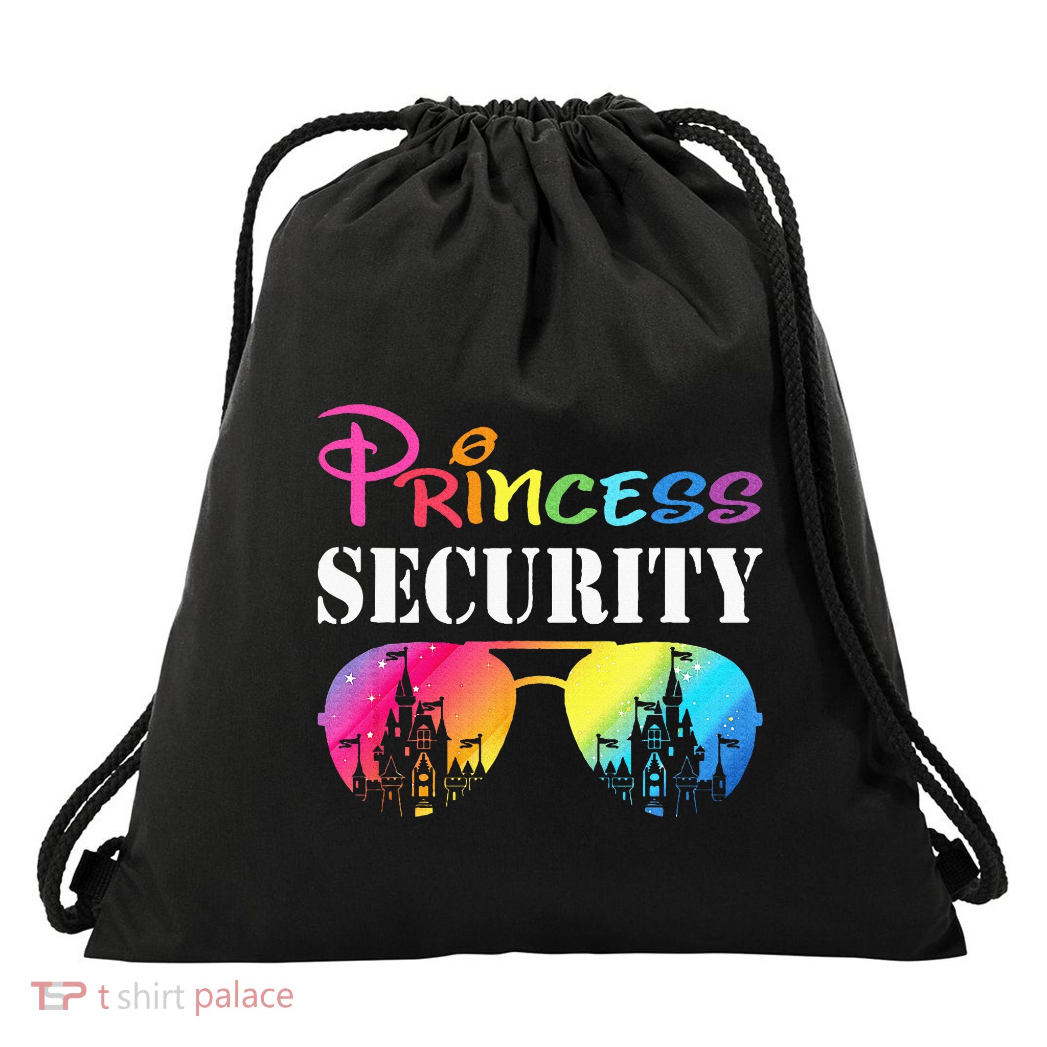 Princess Security Family Mom Dad Birthday Drawstring Bag