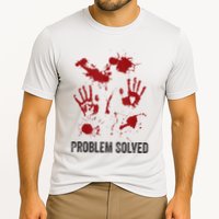 Problem Solved Funny Gory Halloween Dark Humour Performance Shirt