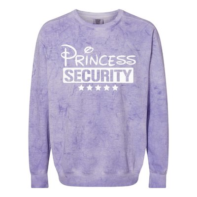 Princess Security Funny Birthday Halloween Party Design Colorblast Crewneck Sweatshirt