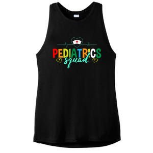 Pediatrics Squad Funny Pediatric Nurse Care Health Cute Gift Ladies PosiCharge Tri-Blend Wicking Tank