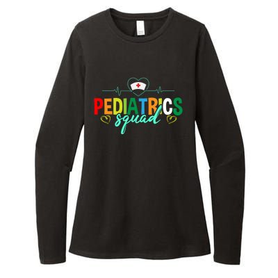 Pediatrics Squad Funny Pediatric Nurse Care Health Cute Gift Womens CVC Long Sleeve Shirt