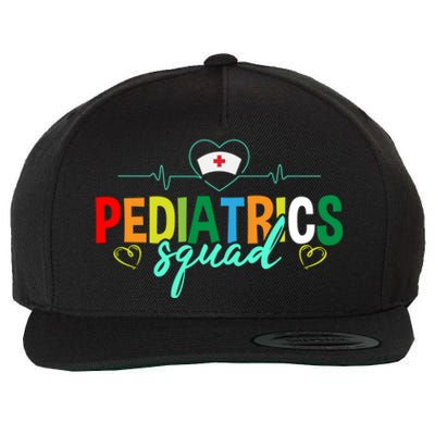 Pediatrics Squad Funny Pediatric Nurse Care Health Cute Gift Wool Snapback Cap