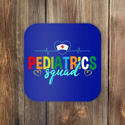 Pediatrics Squad Funny Pediatric Nurse Care Health Cute Gift Coaster