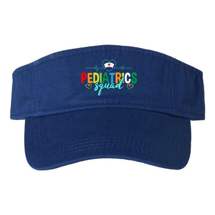 Pediatrics Squad Funny Pediatric Nurse Care Health Cute Gift Valucap Bio-Washed Visor