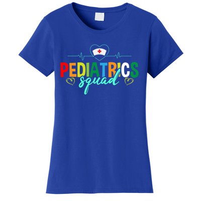 Pediatrics Squad Funny Pediatric Nurse Care Health Cute Gift Women's T-Shirt