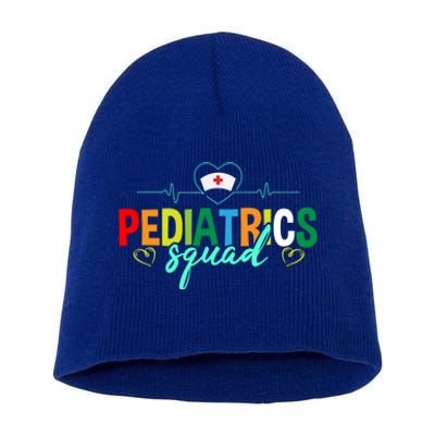 Pediatrics Squad Funny Pediatric Nurse Care Health Cute Gift Short Acrylic Beanie