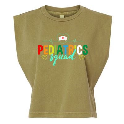 Pediatrics Squad Funny Pediatric Nurse Care Health Cute Gift Garment-Dyed Women's Muscle Tee