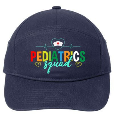 Pediatrics Squad Funny Pediatric Nurse Care Health Cute Gift 7-Panel Snapback Hat