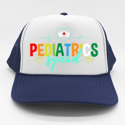 Pediatrics Squad Funny Pediatric Nurse Care Health Cute Gift Trucker Hat