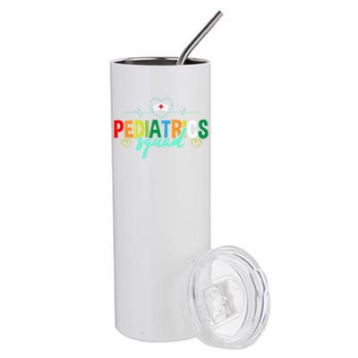 Pediatrics Squad Funny Pediatric Nurse Care Health Cute Gift Stainless Steel Tumbler