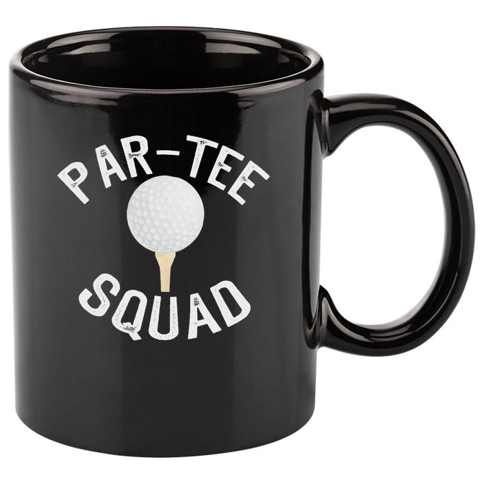 Par Squad Funny Golf Design For Golf Lovers 11oz C Handle Ceramic Mug