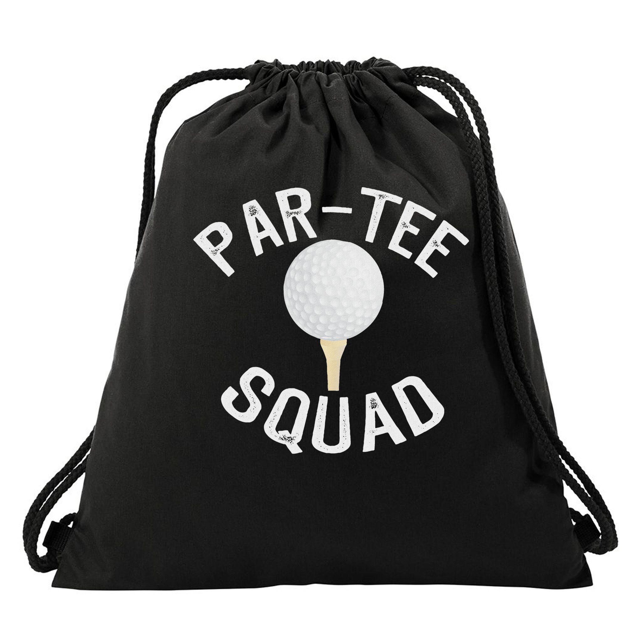 Par Squad Funny Golf Design For Golf Lovers Drawstring Bag