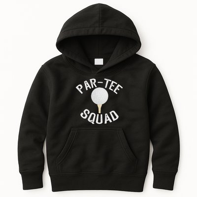 Par Squad Funny Golf Design For Golf Lovers Kids Hoodie
