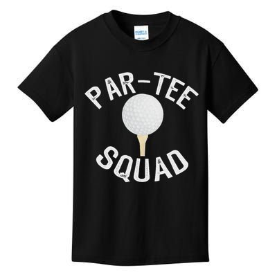 Par Squad Funny Golf Design For Golf Lovers Kids T-Shirt