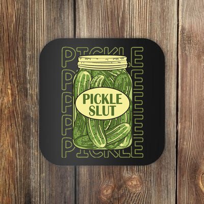 Pickle Slut Funny Pickle Slut Who Loves Pickles Apaprel Coaster