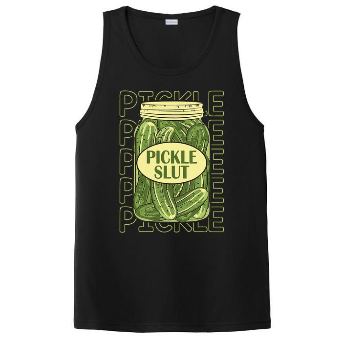 Pickle Slut Funny Pickle Slut Who Loves Pickles Apaprel PosiCharge Competitor Tank