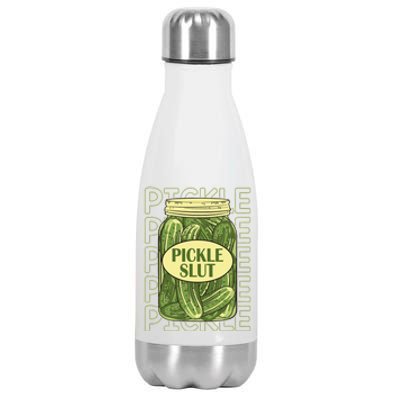 Pickle Slut Funny Pickle Slut Who Loves Pickles Apaprel Stainless Steel Insulated Water Bottle