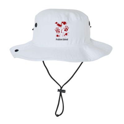 Problem Solved Funny Gory Halloween Dark Humour Legacy Cool Fit Booney Bucket Hat