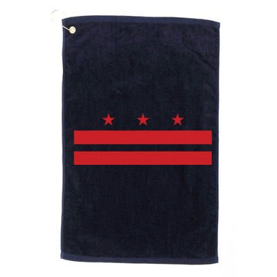 Patriotic State Flag Of Washington Dc Platinum Collection Golf Towel