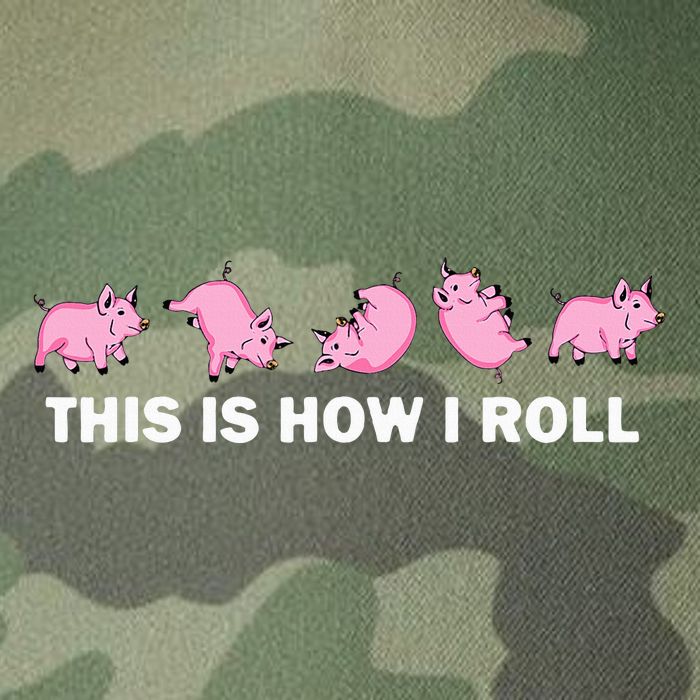 Pig Swine Farm Animal Funny This Is How I Roll Pig Legacy Tie Dye Trucker Hat
