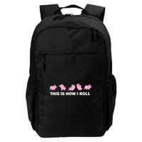 Pig Swine Farm Animal Funny This Is How I Roll Pig Backpack
