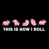 Pig Swine Farm Animal Funny This Is How I Roll Pig 7-Panel Snapback Hat