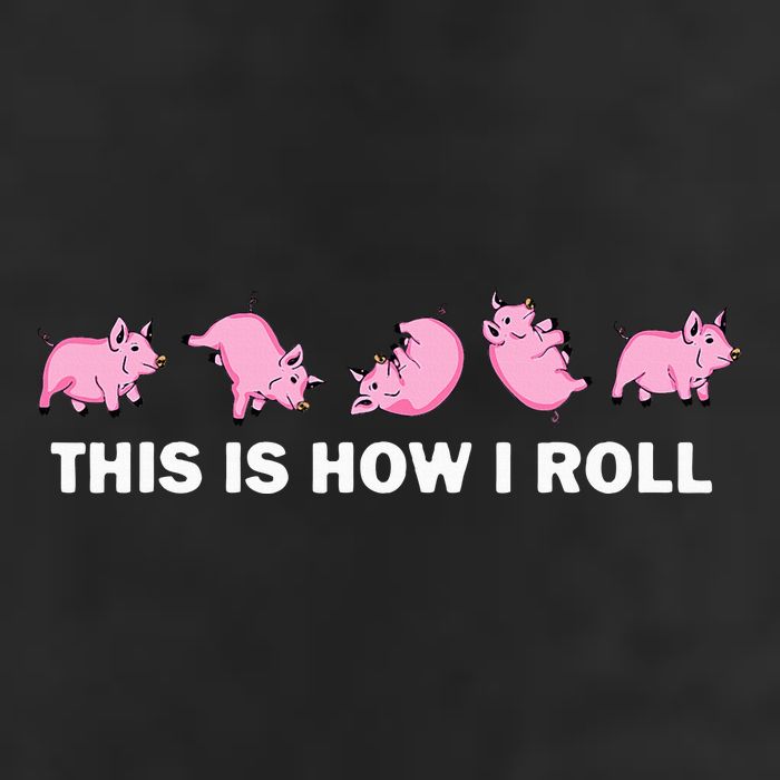Pig Swine Farm Animal Funny This Is How I Roll Pig Adult Drive Performance Visor
