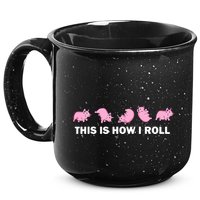 Pig Swine Farm Animal Funny This Is How I Roll Pig 15oz Campfire Ceramic Mug