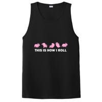 Pig Swine Farm Animal Funny This Is How I Roll Pig PosiCharge Competitor Tank
