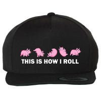 Pig Swine Farm Animal Funny This Is How I Roll Pig Wool Snapback Cap