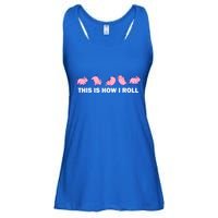Pig Swine Farm Animal Funny This Is How I Roll Pig Ladies Essential Flowy Tank