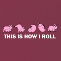 Pig Swine Farm Animal Funny This Is How I Roll Pig 16oz Travel Tumbler
