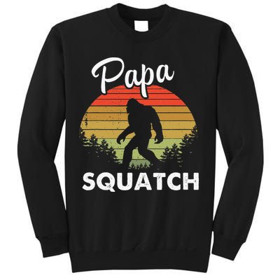 Papa Squatch Funny Bigfoot Camping Hiking Outdoor Father Day Sweatshirt