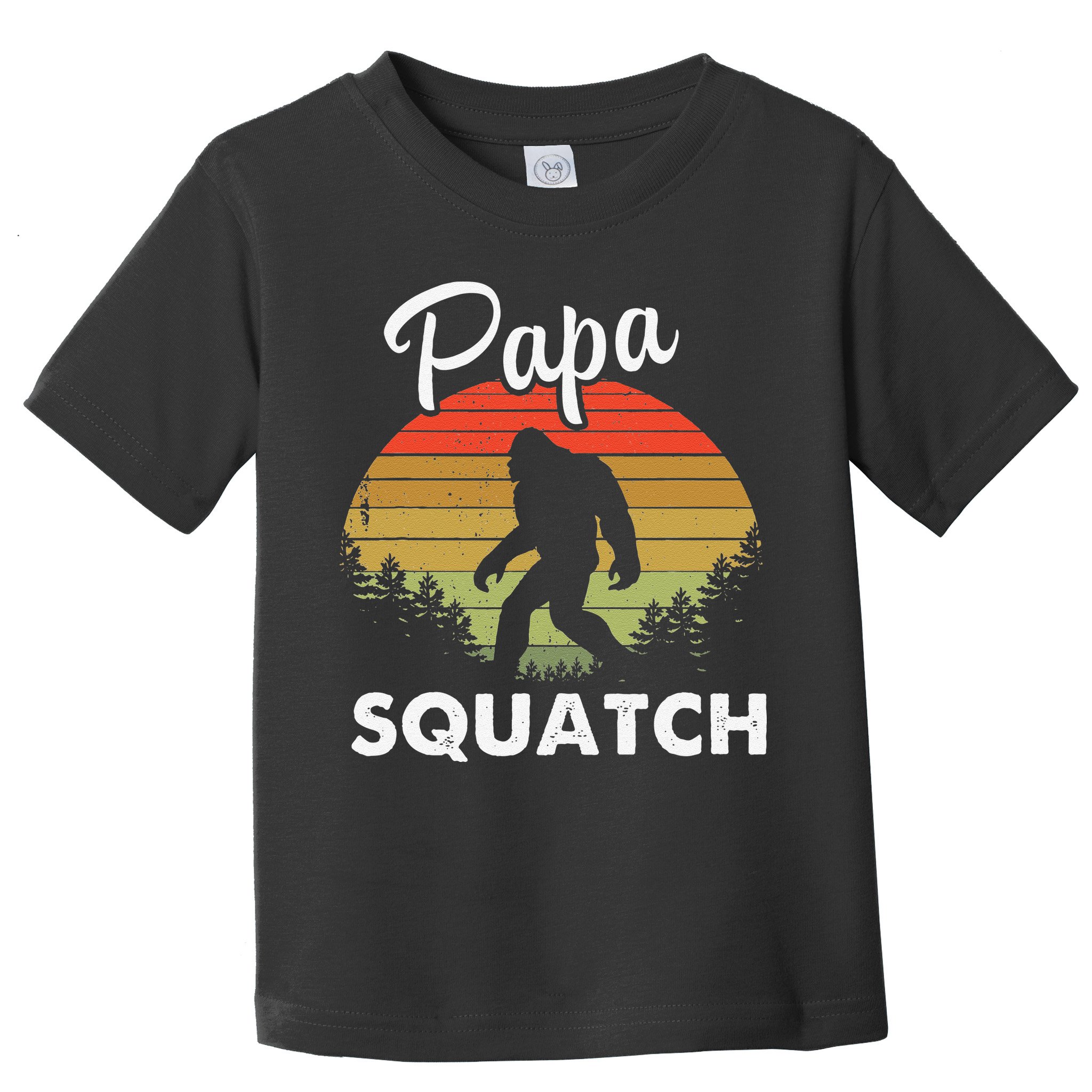 Papa Squatch Funny Bigfoot Camping Hiking Outdoor Father Day Toddler T-Shirt
