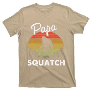 Papa Squatch Funny Bigfoot Camping Hiking Outdoor Father Day T-Shirt