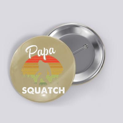 Papa Squatch Funny Bigfoot Camping Hiking Outdoor Father Day Button
